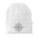 Compass Camping Embroidered Beanie